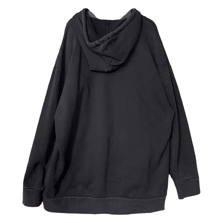 [BUNJANG] Adidas Printed Black Hoodie (M) / 아디다스 프린팅 블랙 후드티 M