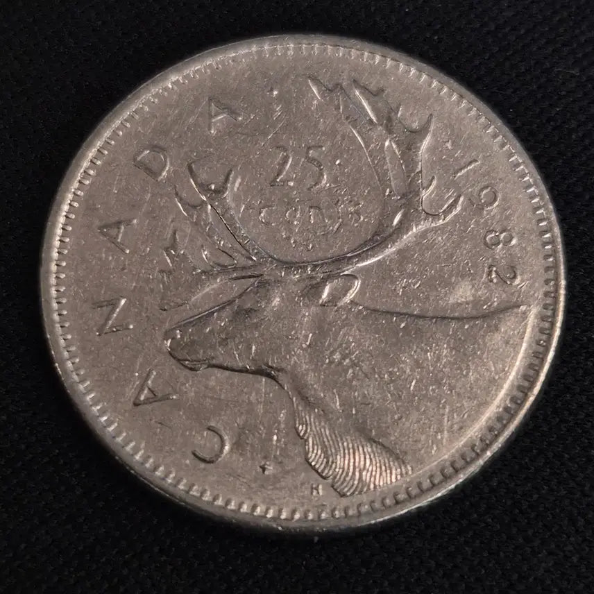[BUNJANG] 1982 Canada 25 Cent Coin / 1982년 캐나다 25센트 동전 [EP. 2817]