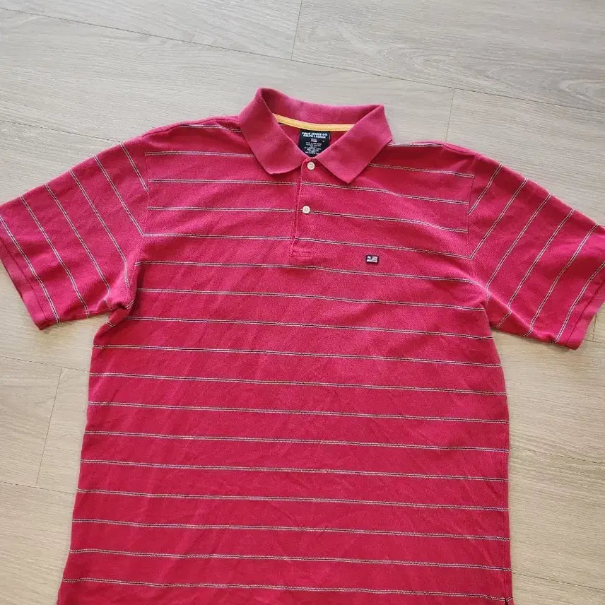 [BUNJANG] Polo Ralph Lauren Striped Collar T-Shirt L / 폴로진스 랄프로렌 스트라이프 카라티 L