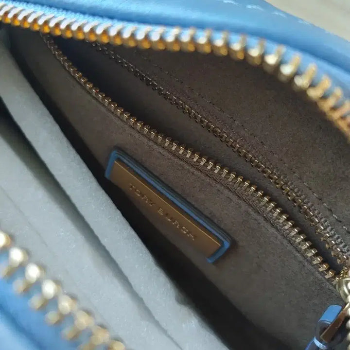 [BUNJANG] Tory Burch Patchwork Camera Bag Blue / 토리버치 패치워크 카메라백 블루