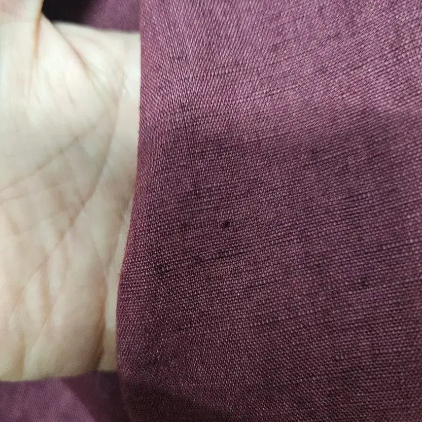 [BUNJANG] Linen Long Dress Burgundy / 린넨원피스