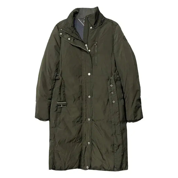 [BUNJANG] Tommy Hilfiger Khaki Velcro Classic Long Padded Coat XS / 타미힐피거 카키 벨크로 클래식 롱패딩 XS TP/XP