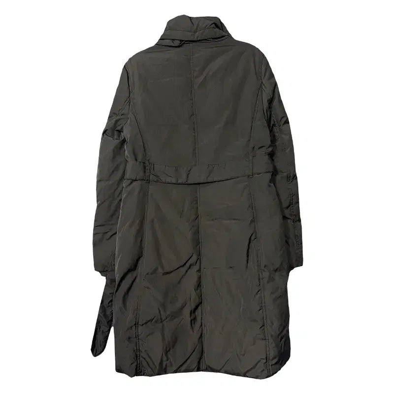 [BUNJANG] Tommy Hilfiger Khaki Velcro Classic Long Padded Coat XS / 타미힐피거 카키 벨크로 클래식 롱패딩 XS TP/XP