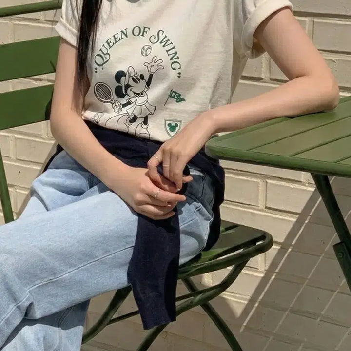 [BUNJANG] Disney Mickey Mouse &amp; Friends Short Sleeve T-Shirt / 새상품 3컬러 정품 미키마우스 앤 프렌즈 반팔 티셔츠