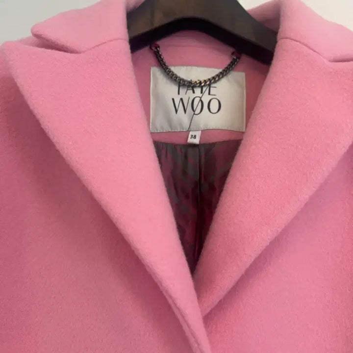 [BUNJANG] FAYEWOO Strawberry Milk Pink Long Coat Size 38 / 페이우 딸기우유 핑크색 롱코트 38사이즈