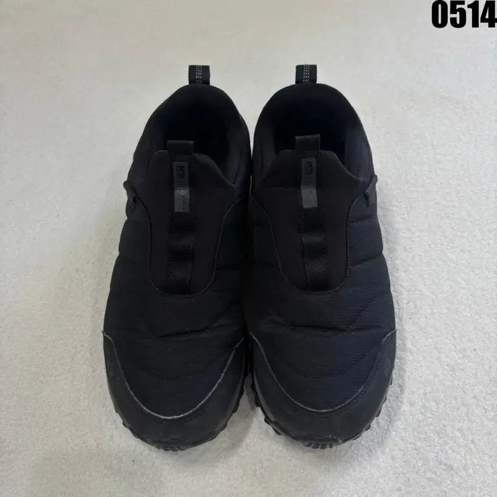 [BUNJANG] K2 Black Padded Mule Slip-on Sneakers (240) / K2 블랙 패딩 뮬 슬립온 운동화 240