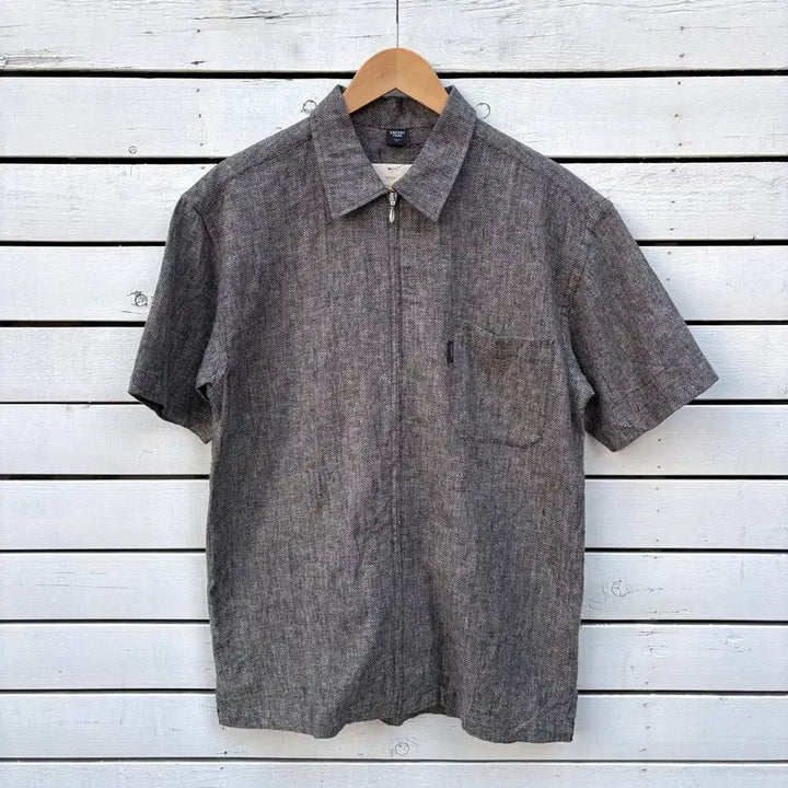 [BUNJANG] Ysaccs Yohji Yamamoto Short Sleeve Zip-Up Shirt (New) / Ysaccs 요지야마모토 반팔 집업 셔츠 (새상품)