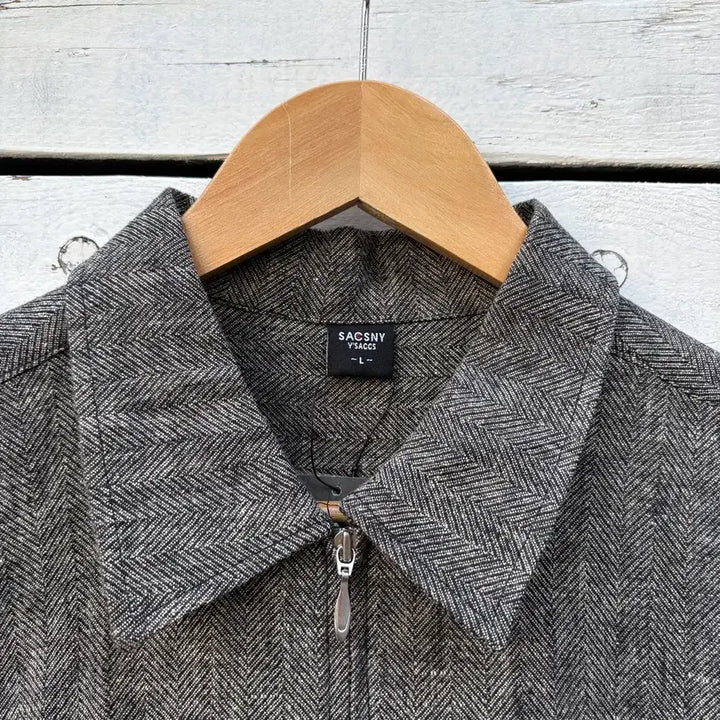 [BUNJANG] Ysaccs Yohji Yamamoto Short Sleeve Zip-Up Shirt (New) / Ysaccs 요지야마모토 반팔 집업 셔츠 (새상품)