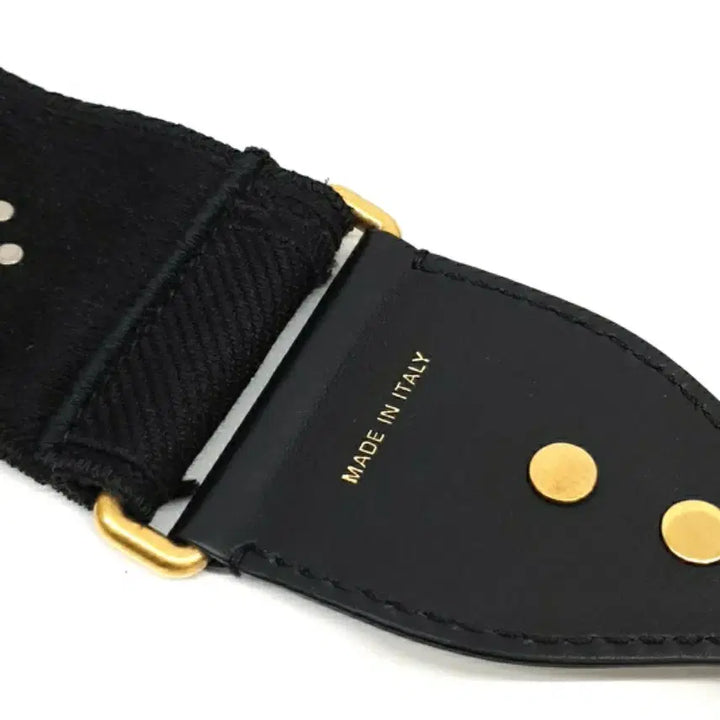 [BUNJANG] Dior Jacquard Studded Strap Black / [정품] 디올 자카드 스터드 스트랩 블랙