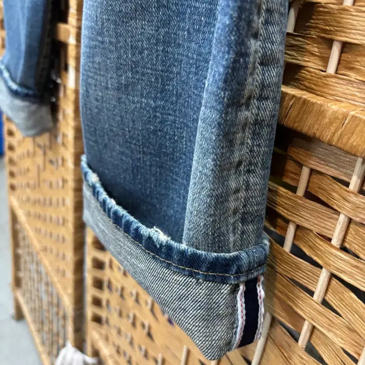 [BUNJANG] Denim Washed Baggy Pants / 청 워싱 배기 바지