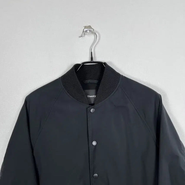 [BUNJANG] Theory Black Spandex Bomber Jacket / 띠어리 블랙 스판 봄버 자켓 바람막이 점퍼 남M 라덴 빈티지