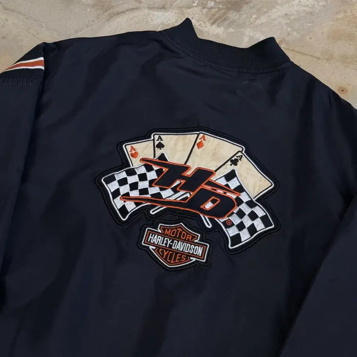 [BUNJANG] Harley-Davidson Black Racing Jacket / 할리데이비슨 블랙 레이싱 자켓