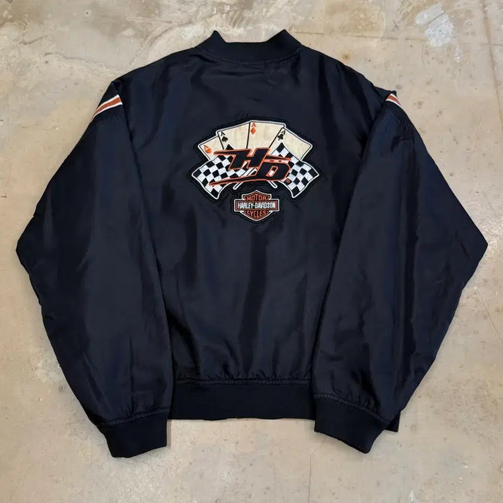 [BUNJANG] Harley-Davidson Black Racing Jacket / 할리데이비슨 블랙 레이싱 자켓