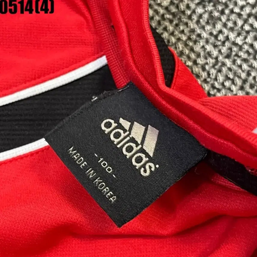 [BUNJANG] Adidas Red Short Sleeve T-Shirt Size 100 / 아디다스 빨간색 반팔 티셔츠 100