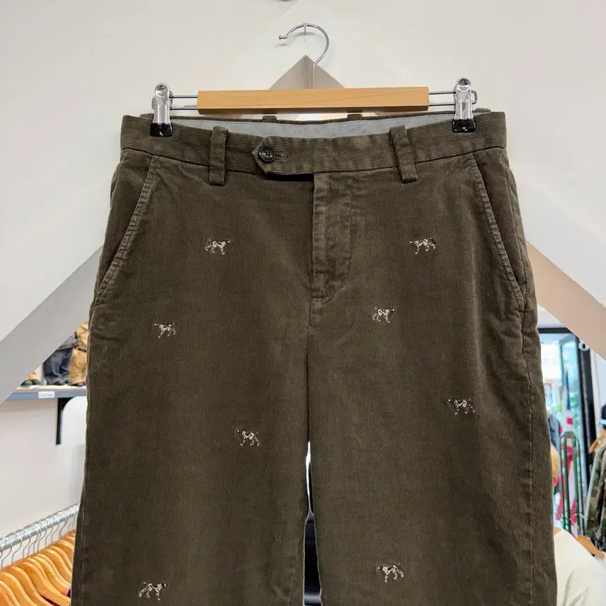[BUNJANG] Brooks Brothers Dog Embroidery Corduroy Chino Pants / [30] 브룩스브라더스 도그 엠브로이더리 코듀로이 치노 팬츠