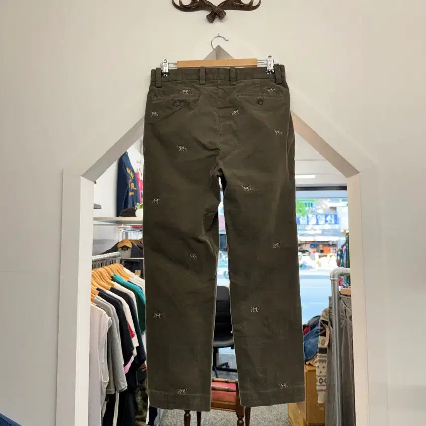 [BUNJANG] Brooks Brothers Dog Embroidery Corduroy Chino Pants / [30] 브룩스브라더스 도그 엠브로이더리 코듀로이 치노 팬츠