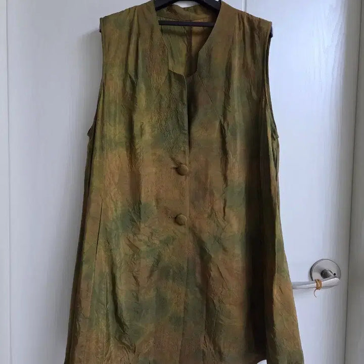 [BUNJANG] 100% Rayon Natural Dye Vest / Shirt Set / 인견100%  천연염색 조끼/ 셔츠