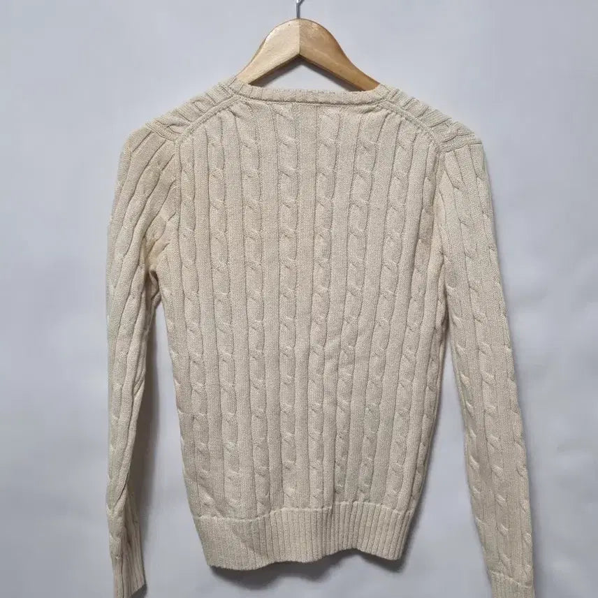 [BUNJANG] Polo Ralph Lauren V-Neck Cable Knit Sweater / 폴로 랄프로렌 브이넥 케이블 니트 S