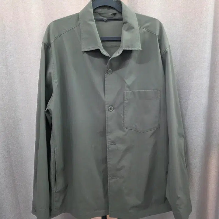 [BUNJANG] Uniqlo Khaki Shirt Jacket XL / 유니클로 카키색 셔츠형 자켓