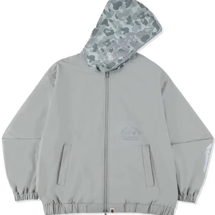 [BUNJANG] BAPE x New Balance Hoodie Jacket Grey / 베이프 x 뉴발란스 후디 자켓 그레이