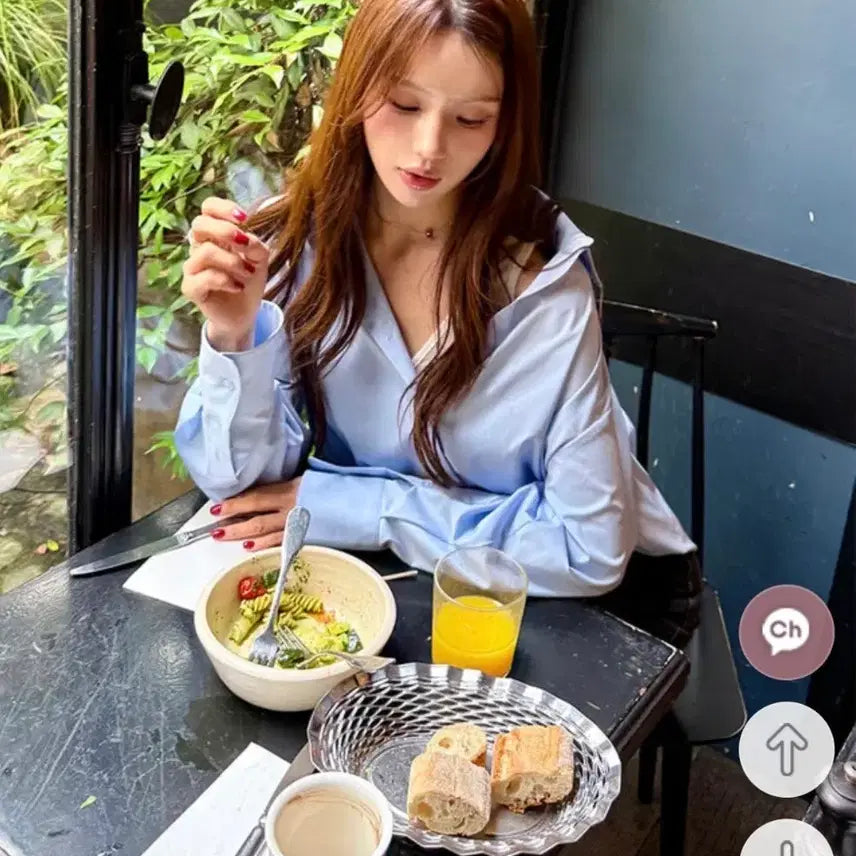 [BUNJANG] Mari Market Navy Office Look Daily Shirt / [보관만한새제품] 정가 4만3천원 마리마켓 오피스룩 데일리셔츠 핏이쁨 네