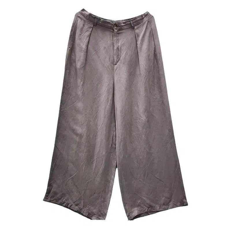 [BUNJANG] GU Vintage Casual Wide Linen Pants / GU 지유 빈티지 캐주얼 와이드 린넨팬츠