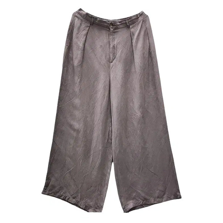 [BUNJANG] GU Vintage Casual Wide Linen Pants / GU 지유 빈티지 캐주얼 와이드 린넨팬츠