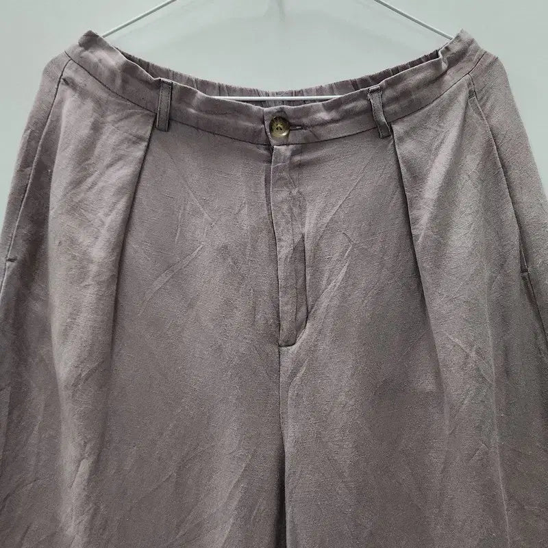[BUNJANG] GU Vintage Casual Wide Linen Pants / GU 지유 빈티지 캐주얼 와이드 린넨팬츠