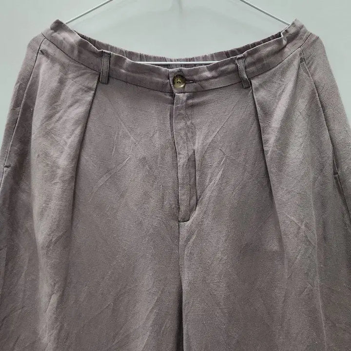 [BUNJANG] GU Vintage Casual Wide Linen Pants / GU 지유 빈티지 캐주얼 와이드 린넨팬츠