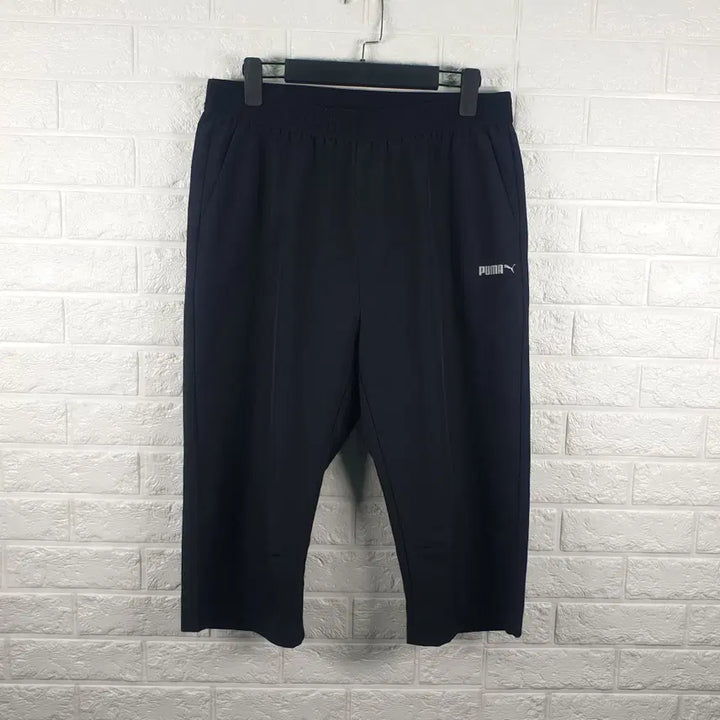 [BUNJANG] Puma 7-Button Banding Pants Black / [35]푸마 7부 밴딩바지