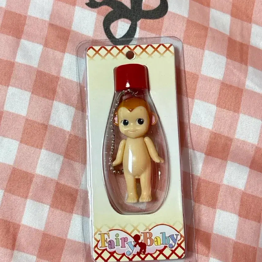 [BUNJANG] Sonny Angel Style Fairy Baby Monkey Mayonnaise Keyring / 고전 소니엔젤st 페어리베이비 원숭이 마요네즈 키링