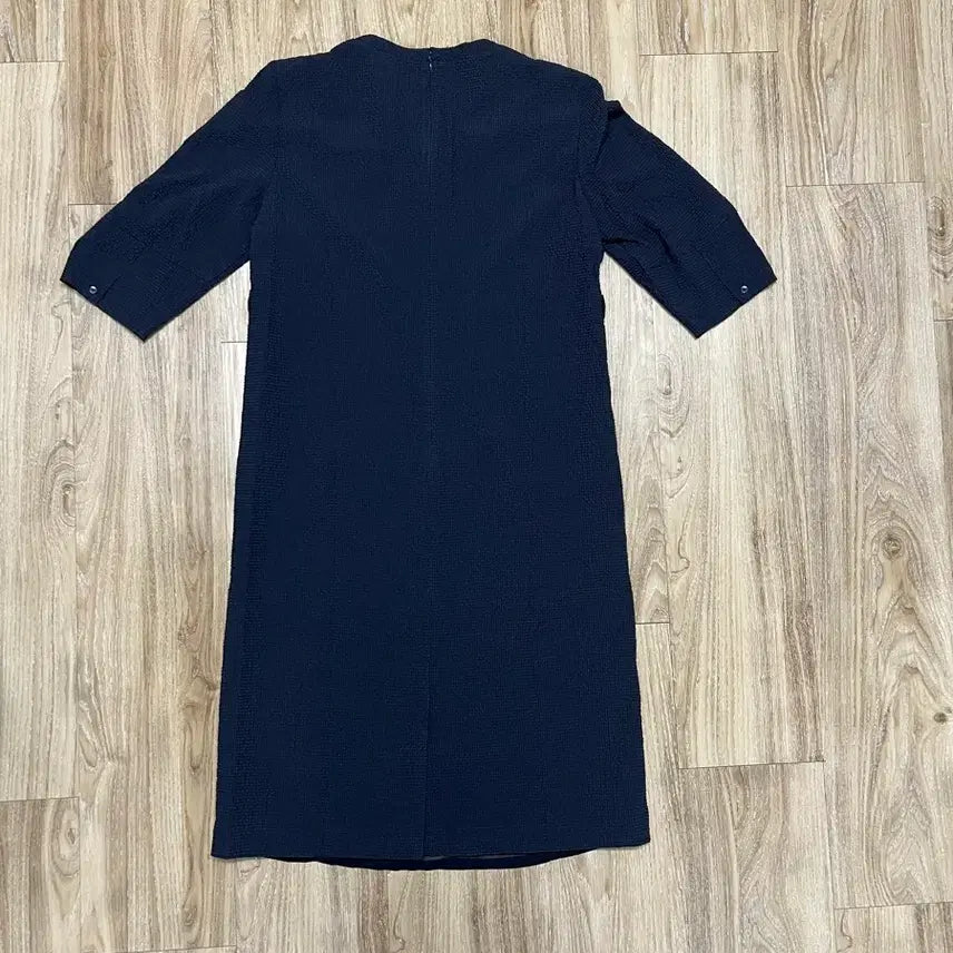 [BUNJANG] BCBG Seersucker Short Sleeve Dress Navy Size 66 / BCBG 시어서커 반팔 원피스 66