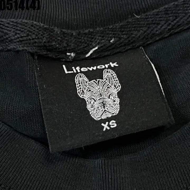 [BUNJANG] Lifework Dog Short-Sleeve T-Shirt Black / 라이프워크 강아지 반팔 티셔츠 블랙