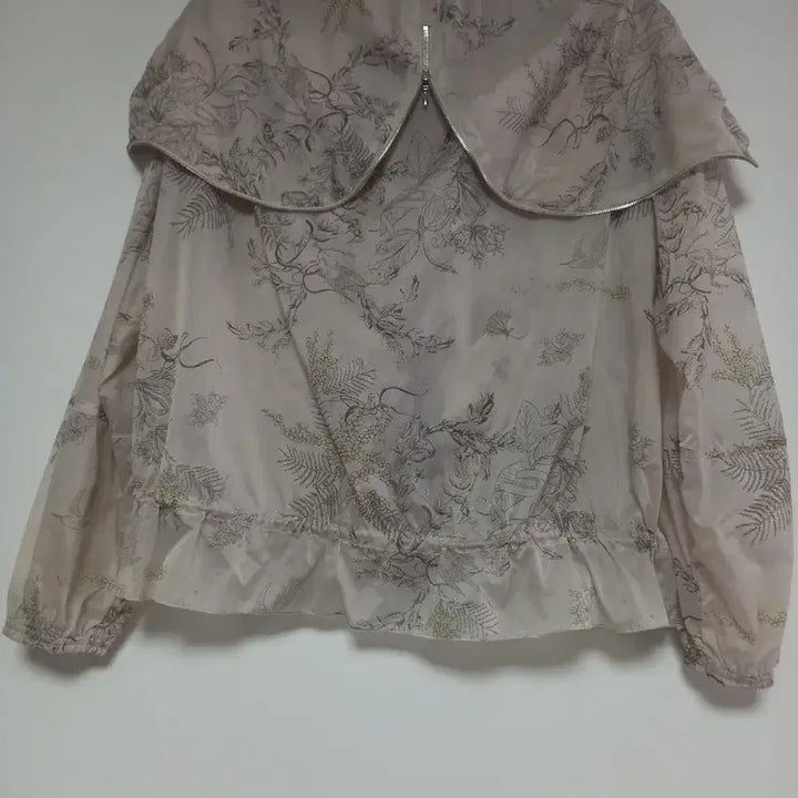 [BUNJANG] Flower Pattern Windbreaker Jacket / 플라워 패턴 바람막이 자켓