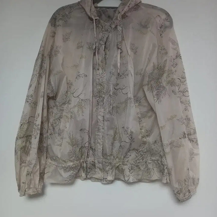 [BUNJANG] Flower Pattern Windbreaker Jacket / 플라워 패턴 바람막이 자켓