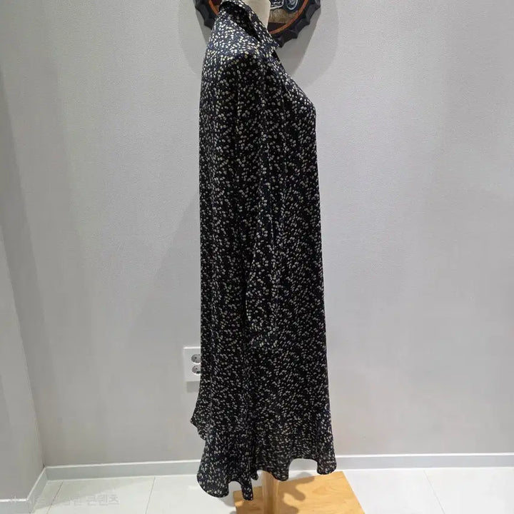 [BUNJANG] H:connect Flower Pattern Long Shirt Dress / H:connect 플라워 패턴 롱 셔츠 원피스 free