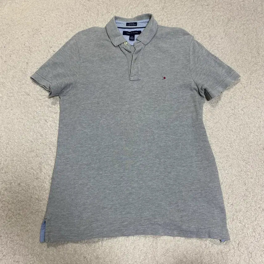 [BUNJANG] Tommy Hilfiger Short Sleeve Polo Shirt Grey S / 타미힐피거 반팔 카라티 그레이 s