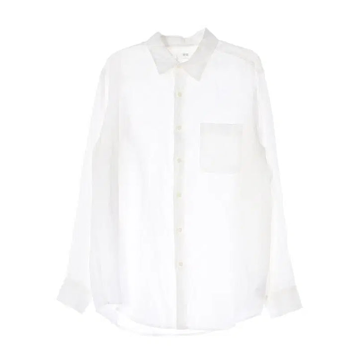 [BUNJANG] Uniqlo White Linen Shirt Men&