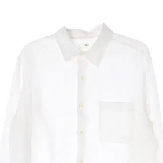 [BUNJANG] Uniqlo White Linen Shirt Men&
