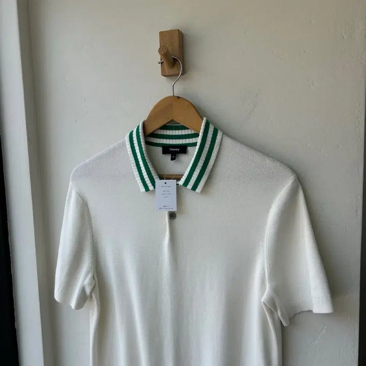 [BUNJANG] Theory Short Sleeve Collar Knit M / 16947 - 띠어리 반팔 카라 니트