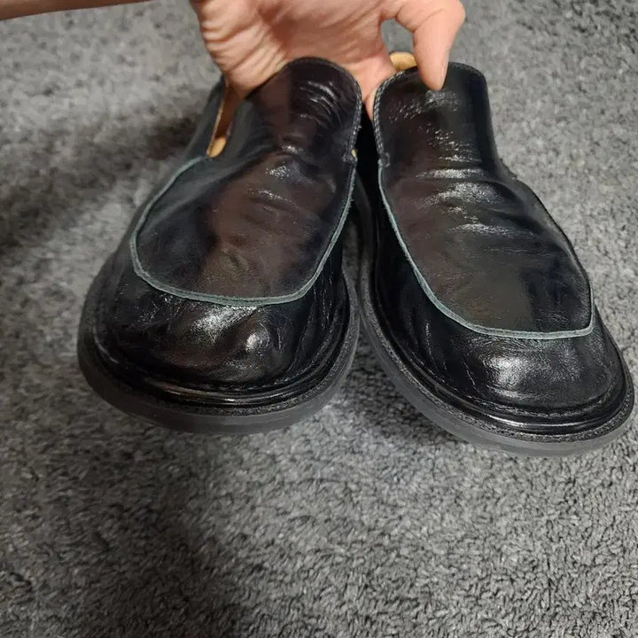 [BUNJANG] Romantic Move Sock Babouche Crack Black Size 280 / 로맨틱무브의 삭 바부슈 크랙블랙 280사이즈