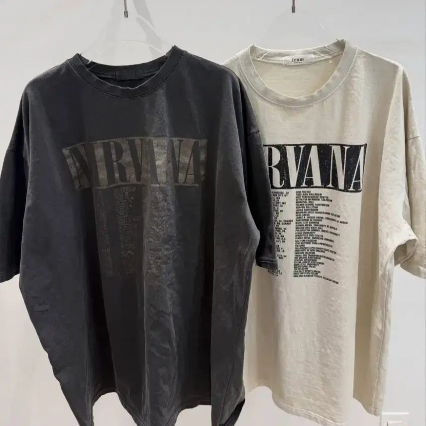 [BUNJANG] Nirvana Pigment T-Shirt / SS신상) 너바나 피그먼트 반팔티 2color