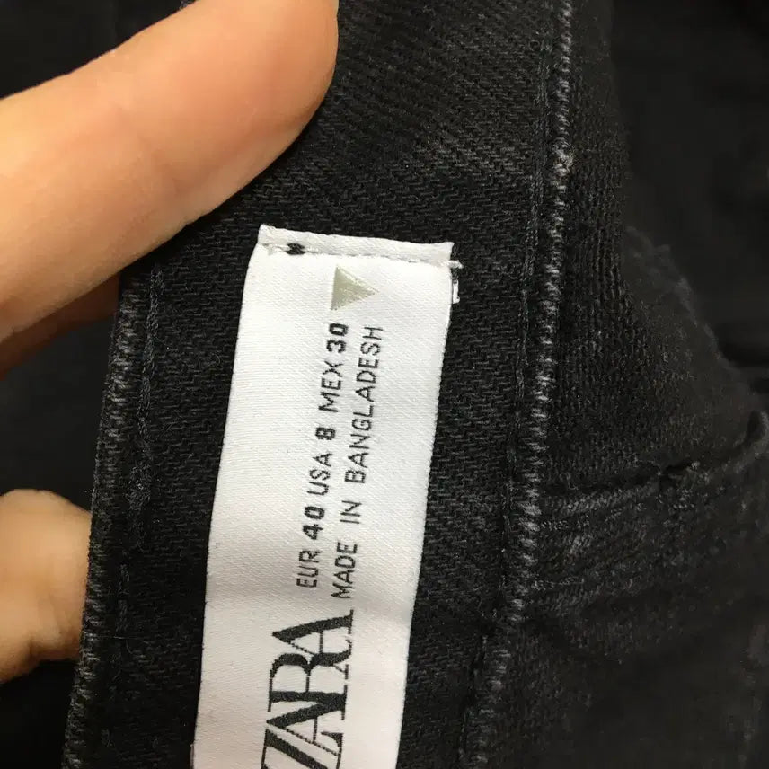 [BUNJANG] Zara Black Denim Shorts Size 30 / 자라 데님쇼츠 블랙 청반바지