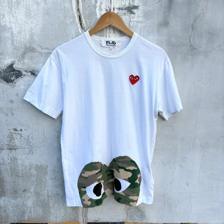 [BUNJANG] Comme des Garcons Camo Short Sleeve T-Shirt / Comme des Garcons 꼼데가르송 카모 반팔 티셔츠
