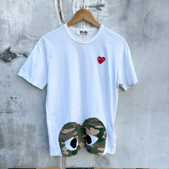 [BUNJANG] Comme des Garcons Camo Short Sleeve T-Shirt / Comme des Garcons 꼼데가르송 카모 반팔 티셔츠