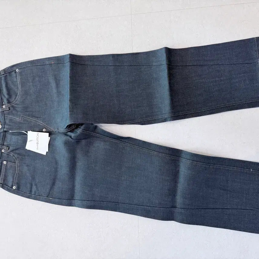 [BUNJANG] Pushbutton Denim Jeans Size L / 푸시버튼 청바지 데님 L사이즈