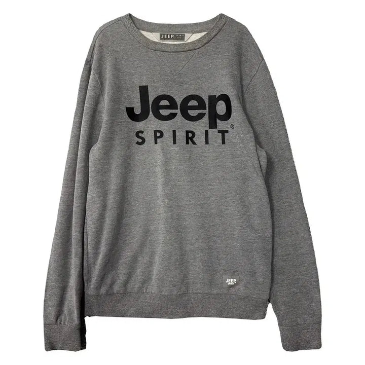 [BUNJANG] JEEP Printing Gray Sweatshirt M (95) / 지프 프린팅 그레이 맨투맨 M(95)
