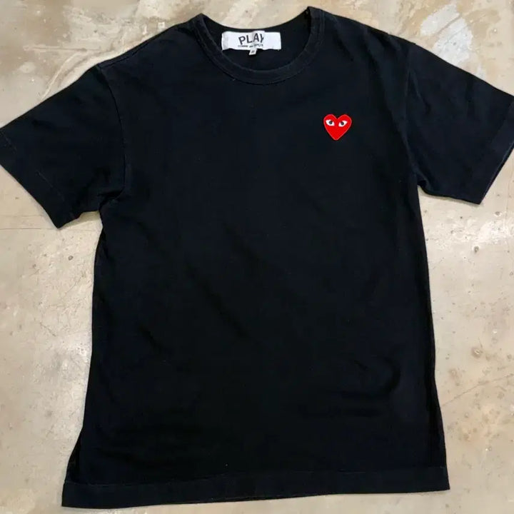 [BUNJANG] Comme des Garçons Black Short Sleeve T-shirt Medium / 꼼데가르송 블랙 반팔티 M