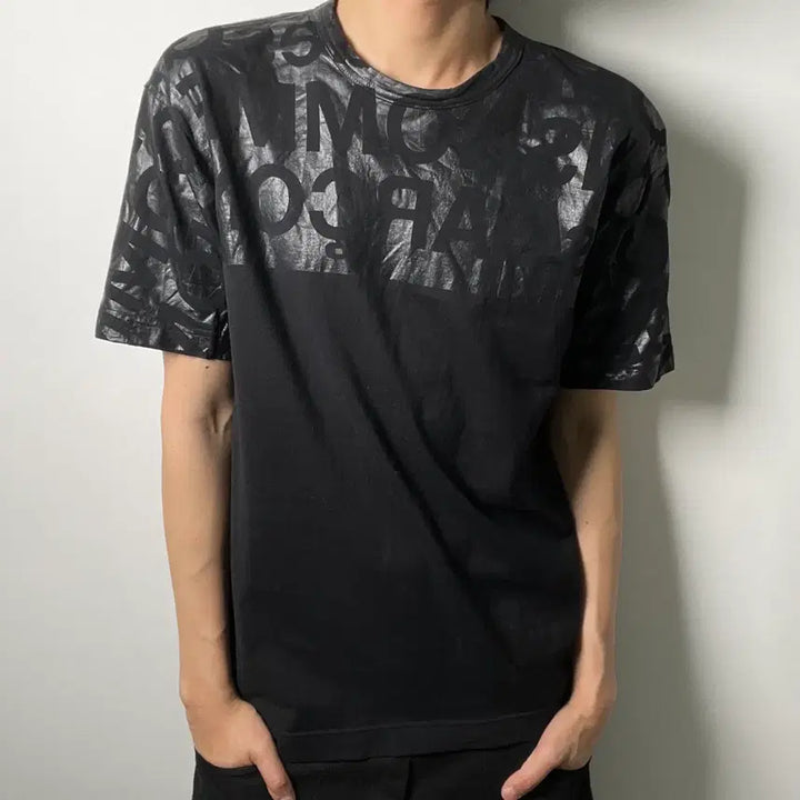 [BUNJANG] Comme des Garçons Homme Coated Graphic Logo T-Shirt / 04ss 꼼데가르송 옴므 코팅 그래픽 로고 반팔 티셔츠 M
