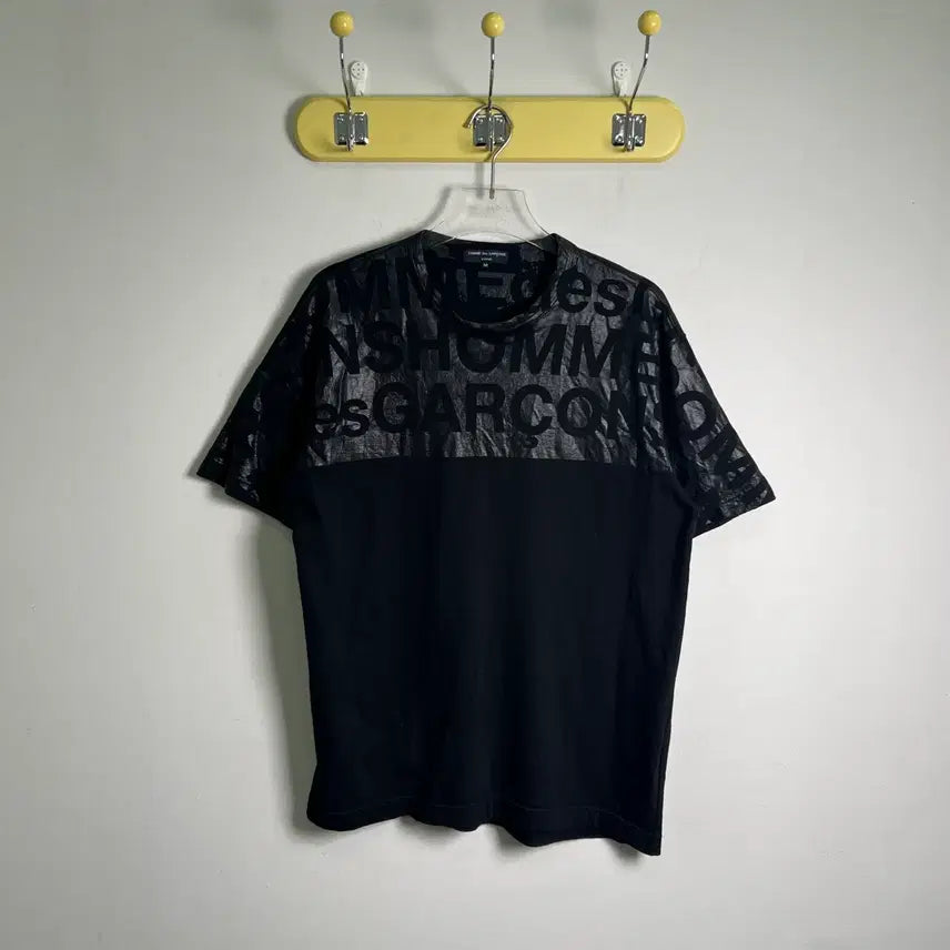 [BUNJANG] Comme des Garçons Homme Coated Graphic Logo T-Shirt / 04ss 꼼데가르송 옴므 코팅 그래픽 로고 반팔 티셔츠 M